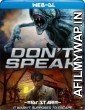 Dont Speak (2020) Hindi Dubbed Movies